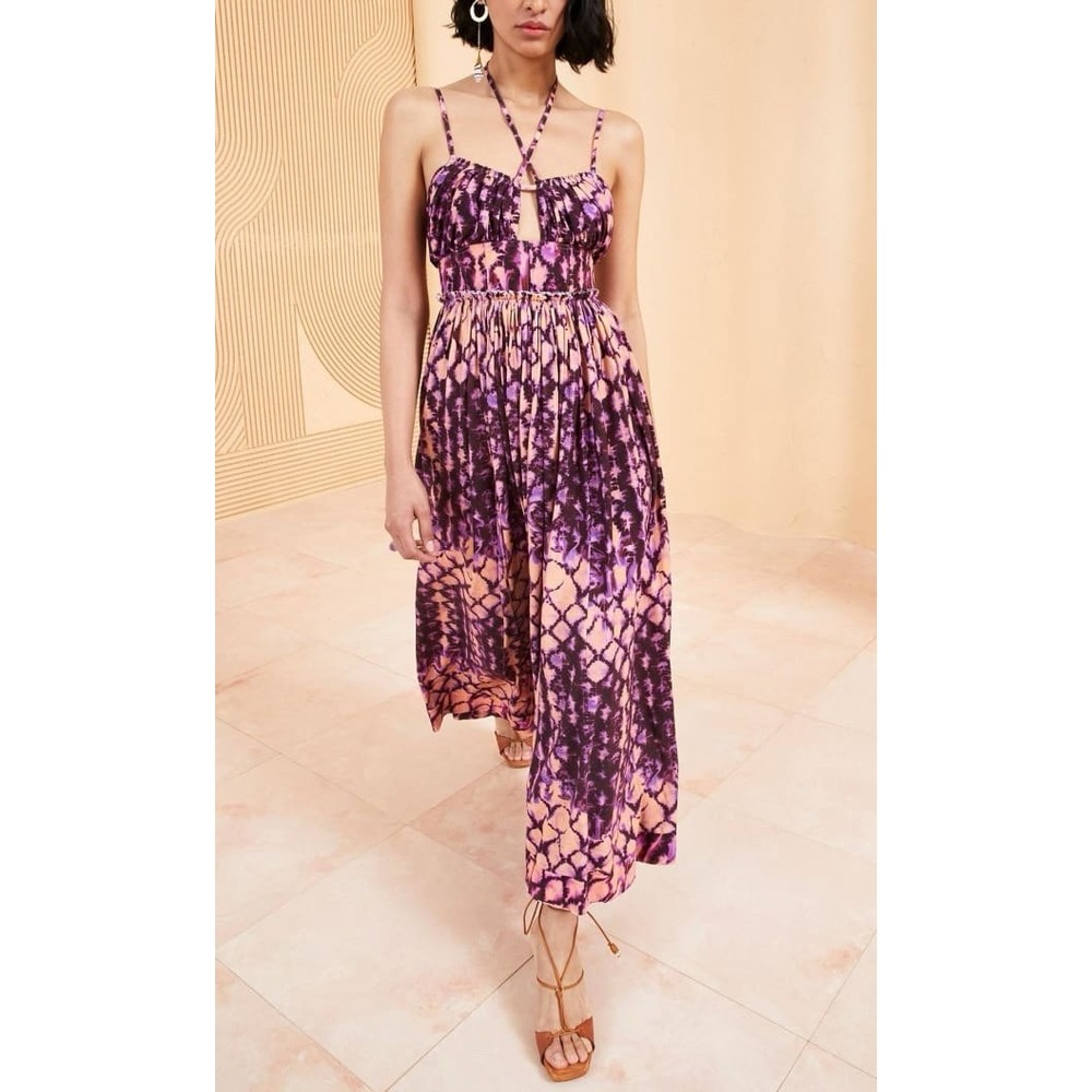Ulla Johnson Tie Dye Print Freya Dress In Wisteria Women's Size 2